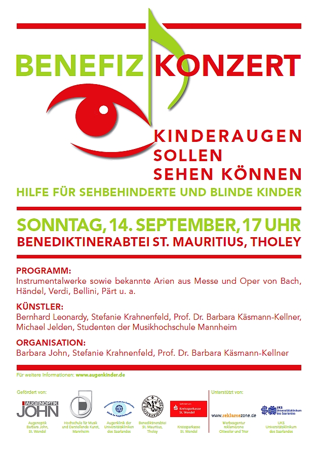 Plakat des Benefiz-Konzerts